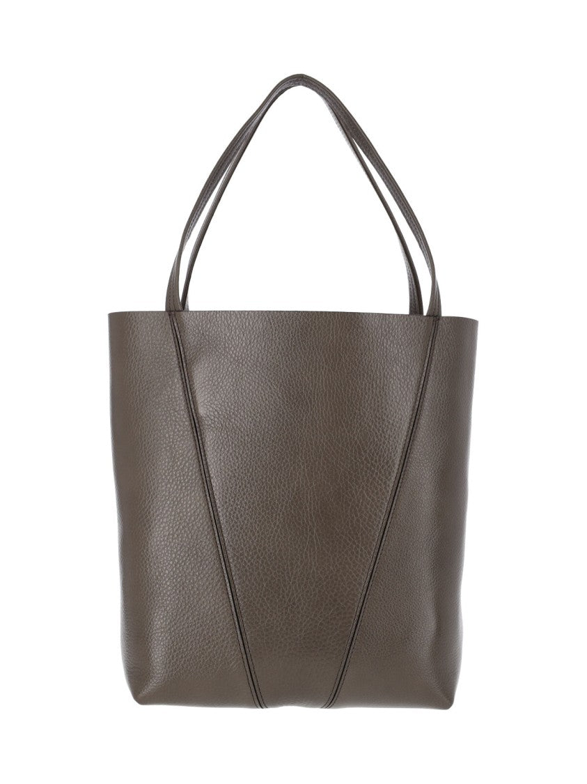 Chloé Grey Spin Textured Leather Tote