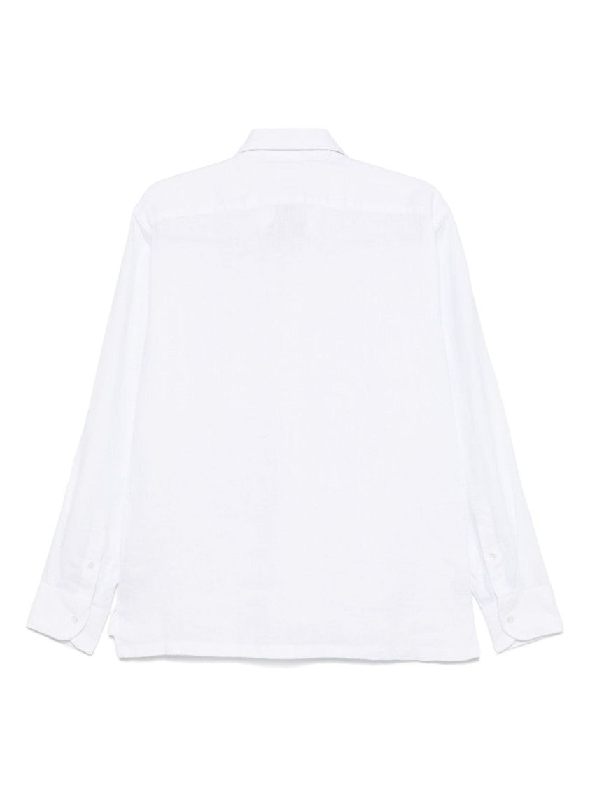 Doppiaa White Linen Shirt
