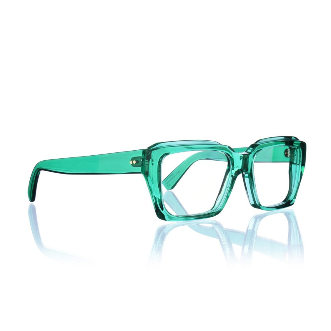 Kirk&Kirk Translucent Acrylic Cecil Acrylic Rectangular Sunglasses