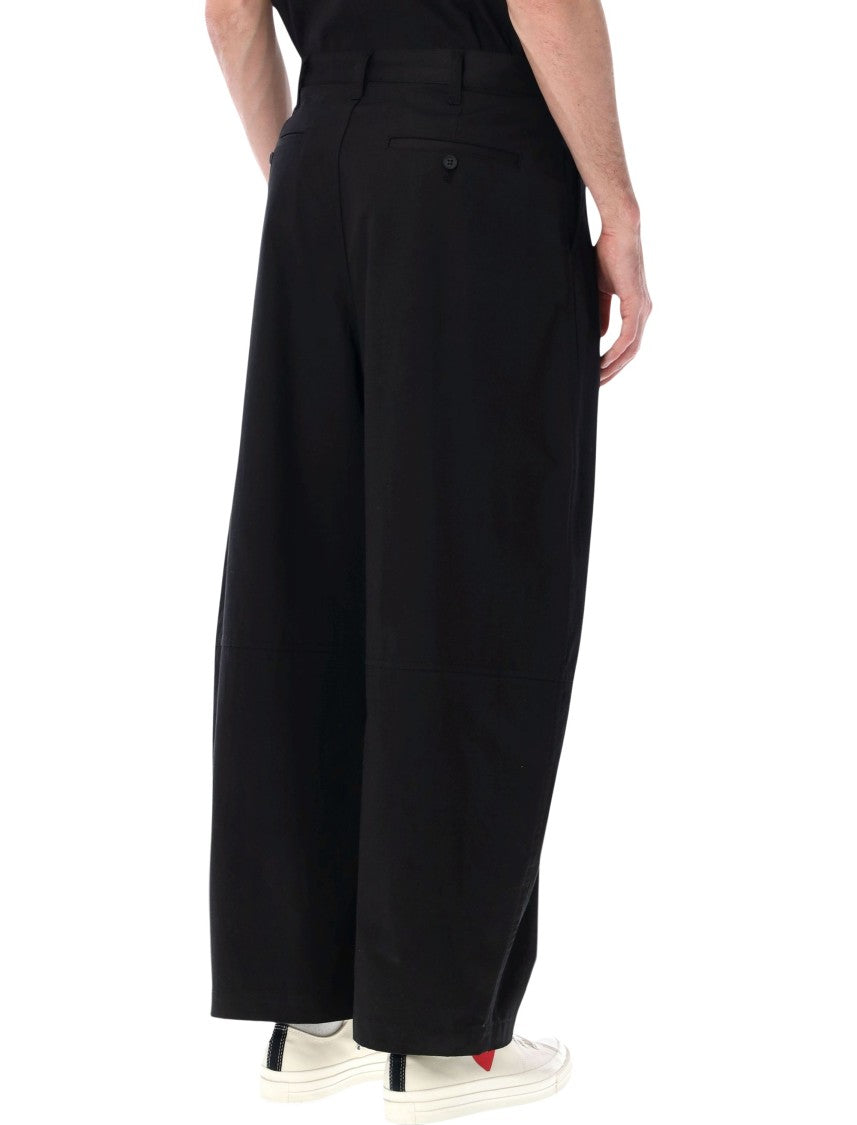 Comme Des Garçons Wide Leg Pleated Front Chino Pants