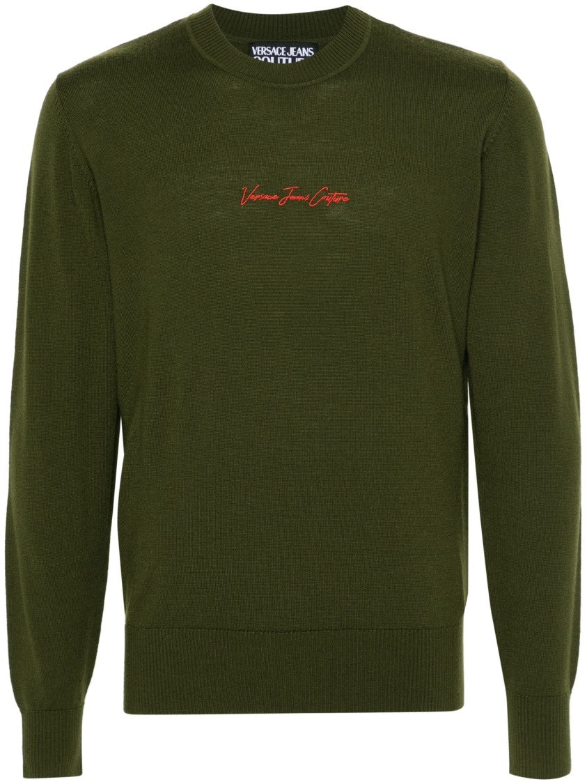Versace Jeans Couture Classic Crew Neck Wool Sweatshirt