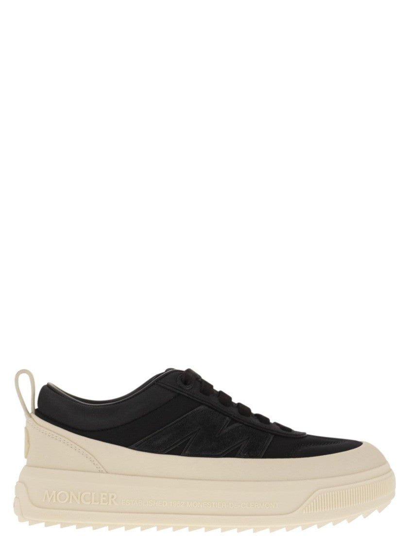 Moncler Nubuck And Suede Black Altive Trainers