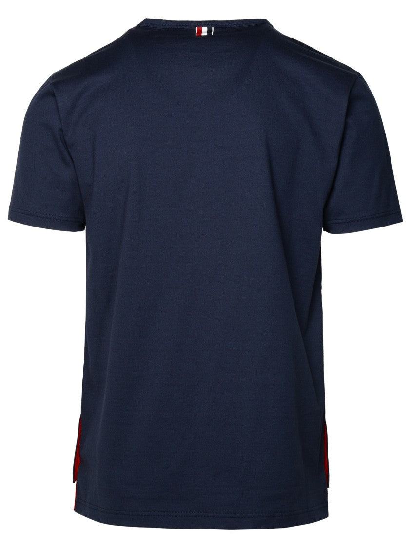 Thom Browne Navy Cotton T-Shirt