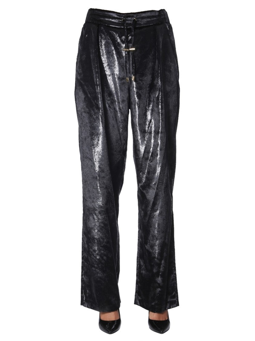 Balmain Velvet Lurex Wide Pants