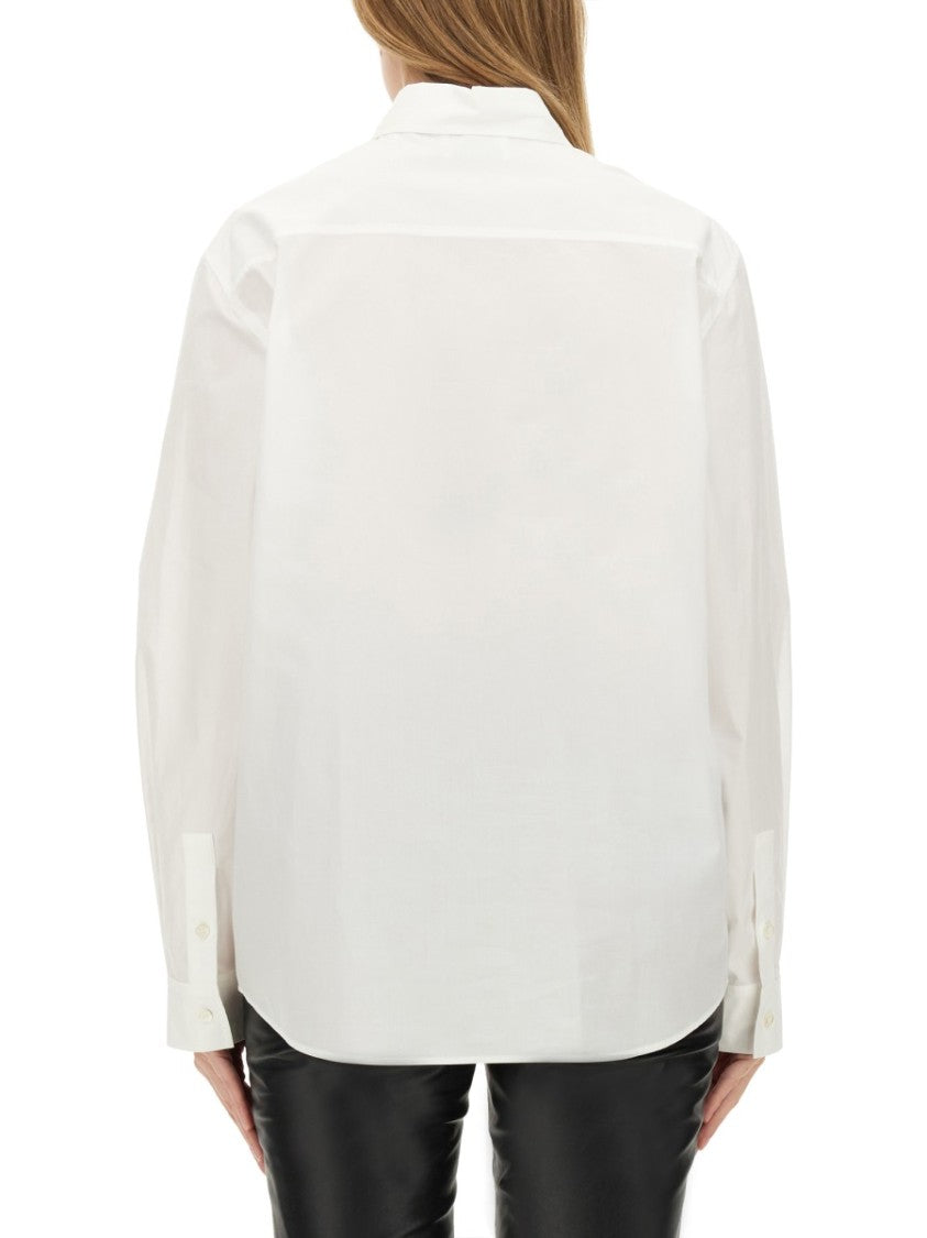 Moschino Structured White Cotton Shirt