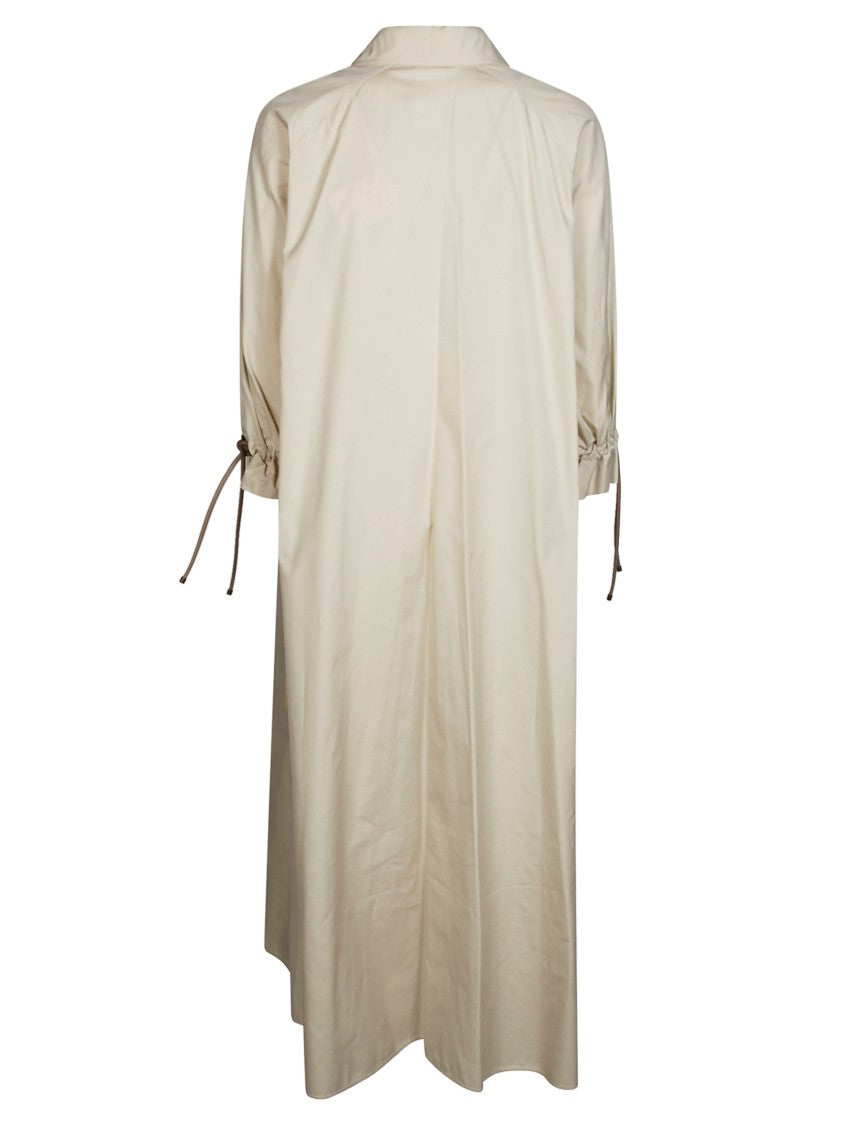 Max Mara Mxmmirto Loose Drawstring Poplin Dress
