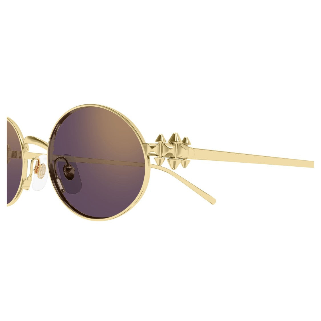 Cartier Ct0644s Gradient Purple-Tinted Oval Sunglasses