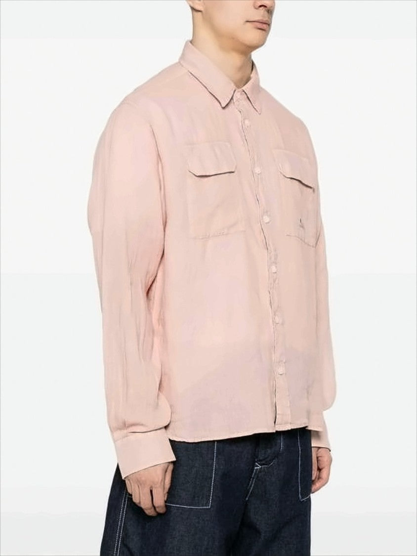 C.P. Company Long-Sleeve Linen Shirt With Classic Collar