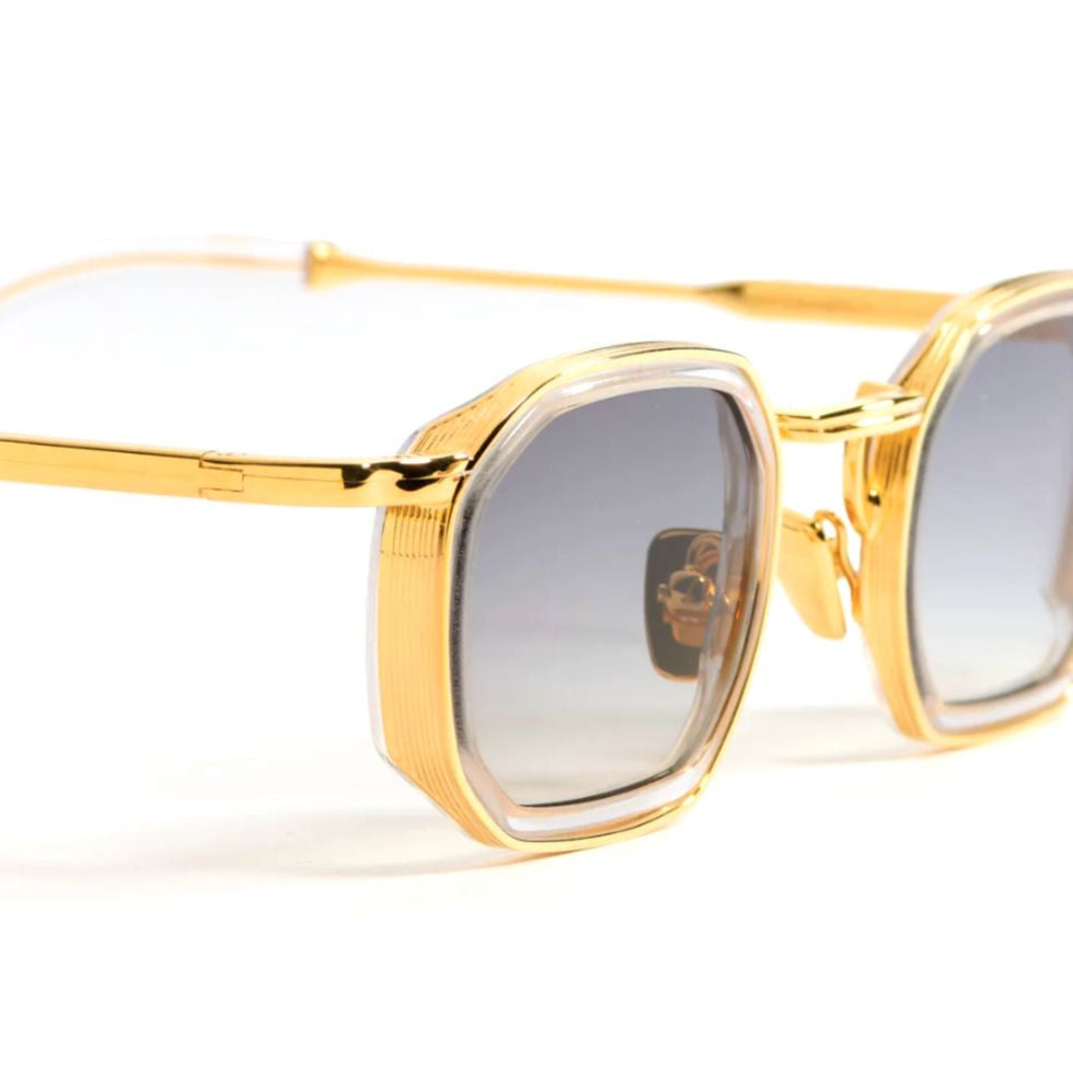 John Dalia Jean Geometric Octagonal Frame Sunglasses With Gradient Lenses