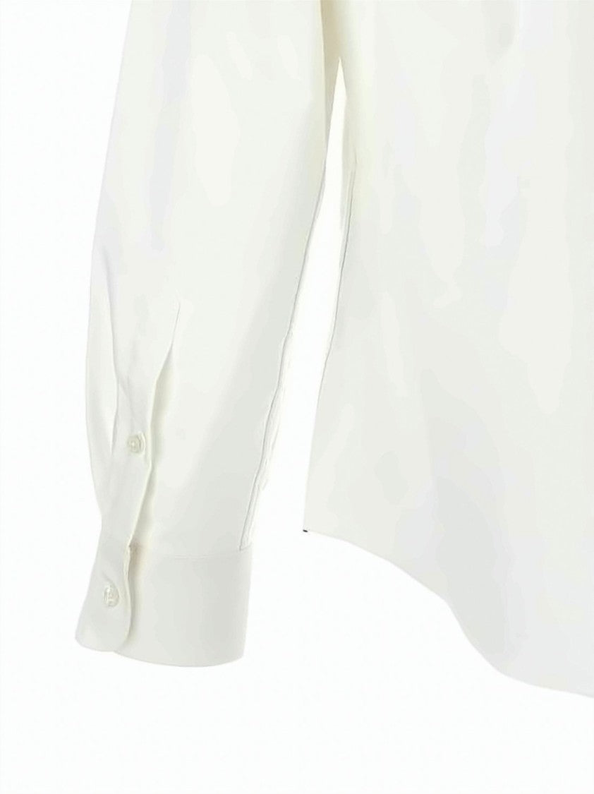 Ami Paris Classic Button-Up Shirt With Embroidered Detail