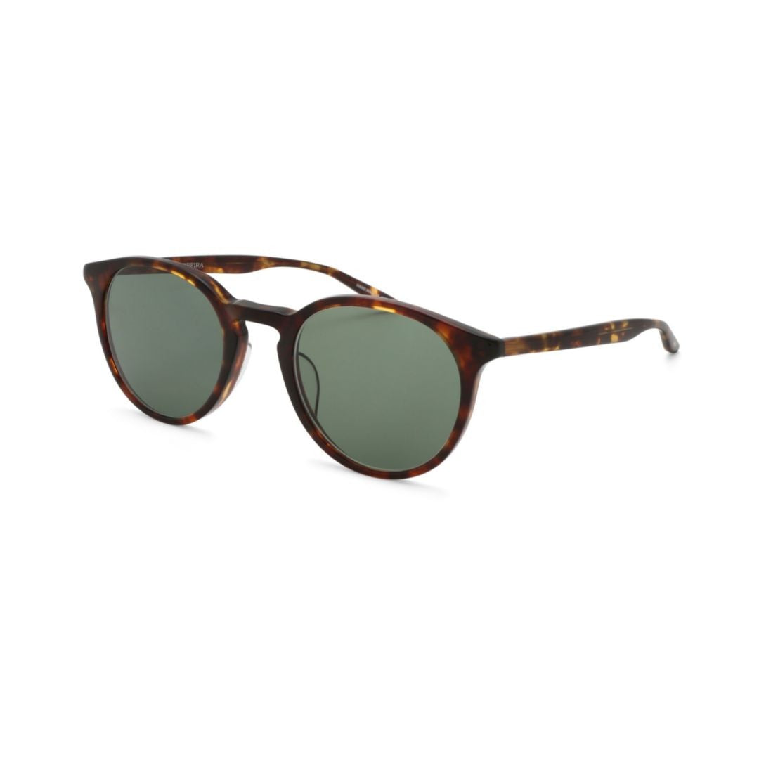 Barton Perreira Princeton Tortoiseshell Round Frame Sunglasses With Green-Tinted Lenses