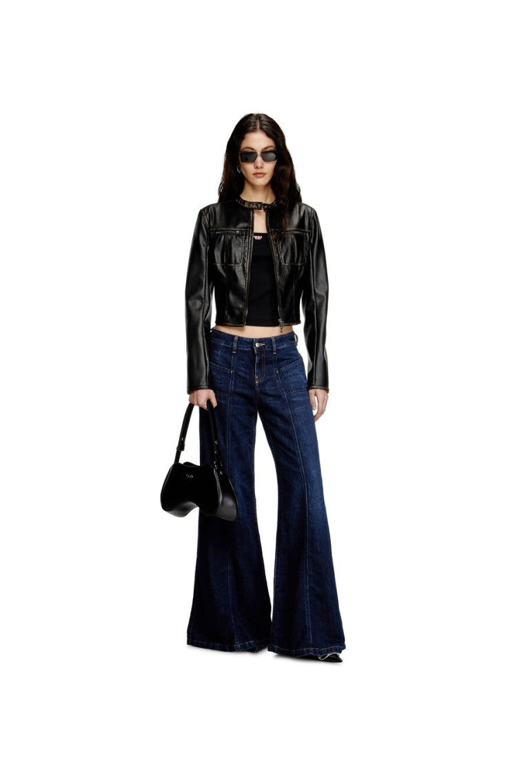 Diesel Black Leather Shoulder Bag