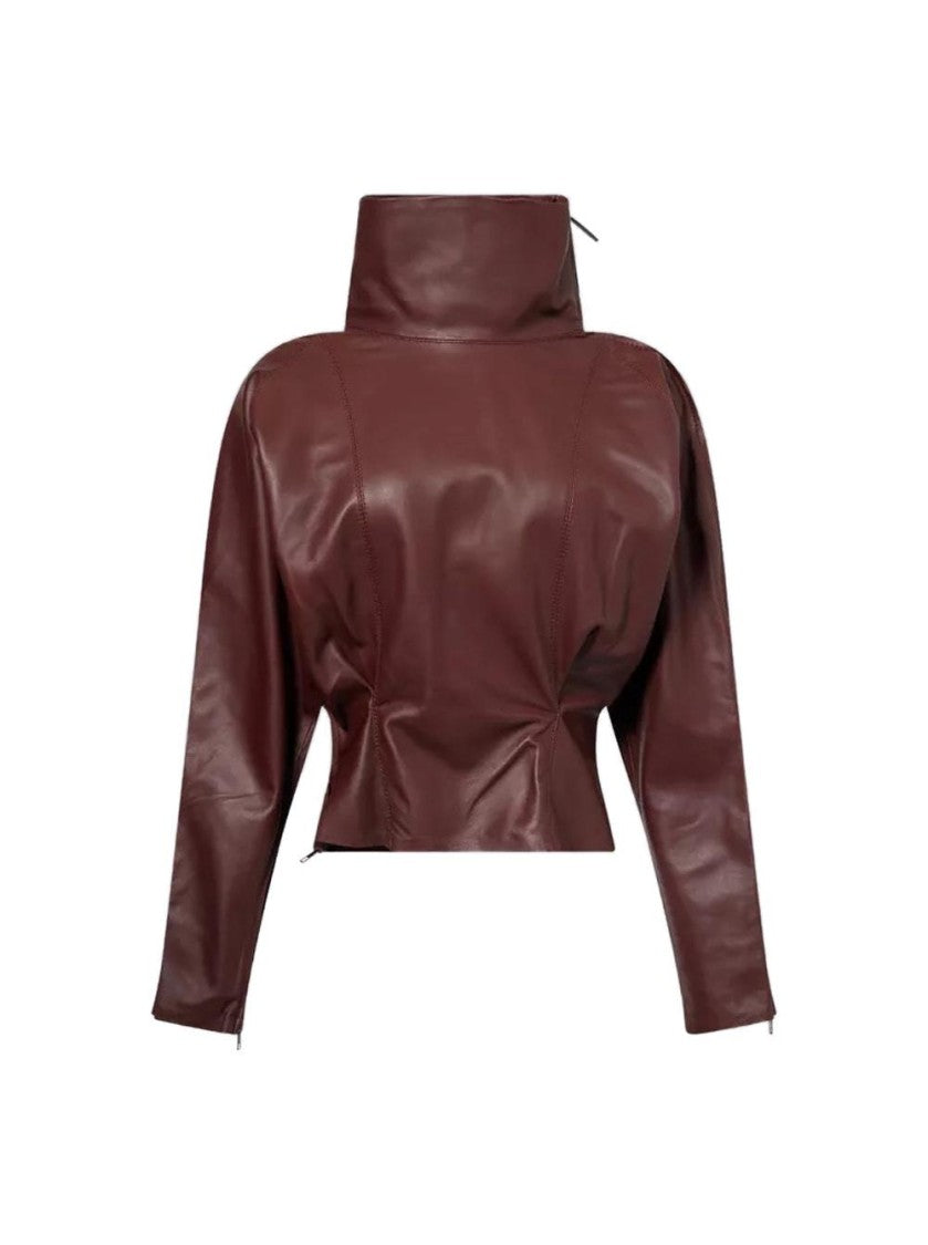 Victoria Beckham Dolman Sleeve Top Port