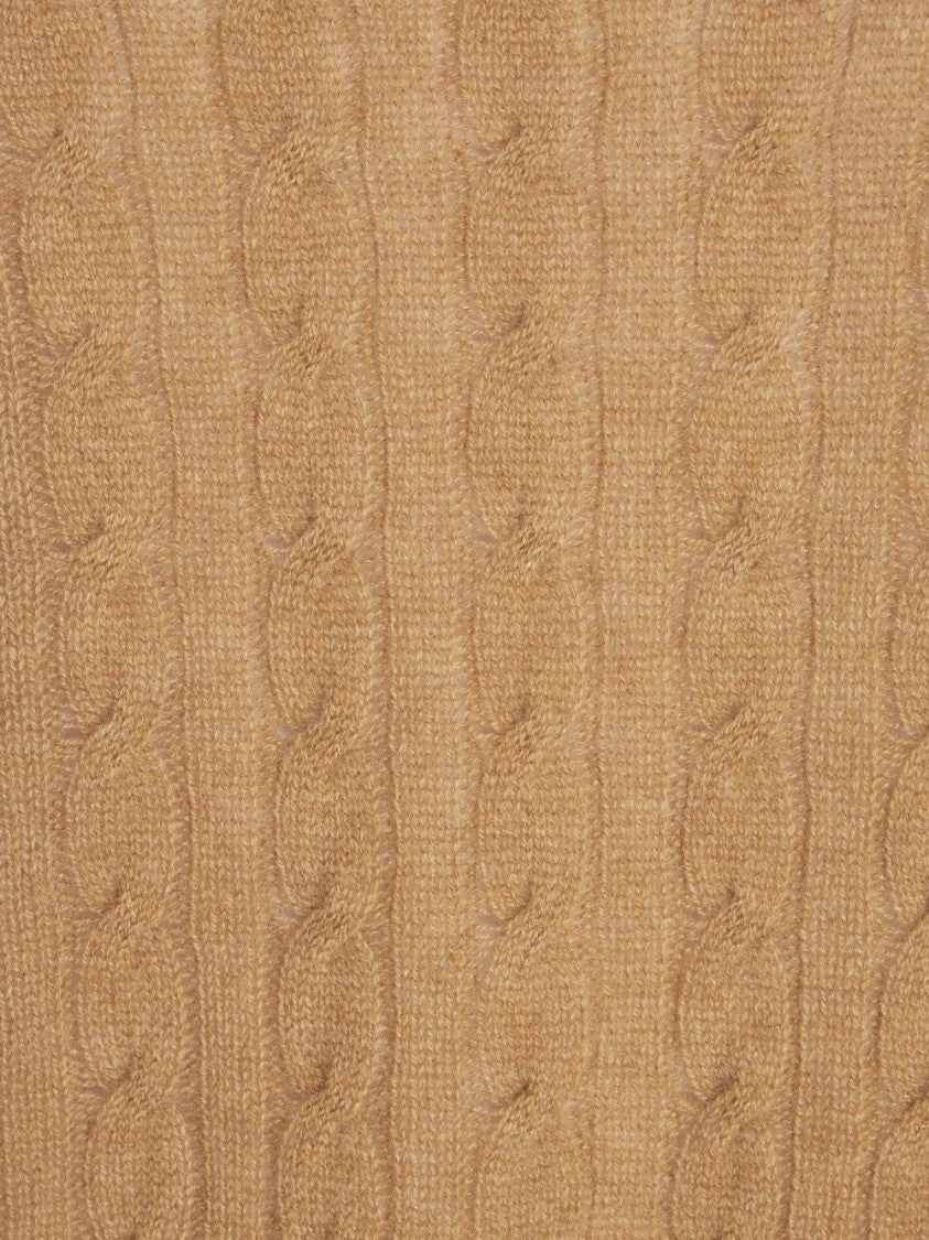 Etro Beige Cable Knit Cashmere Sweater