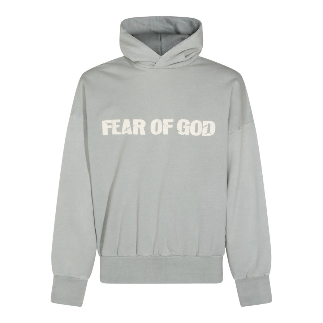Fear Of God Relaxed Fit Hoodie With Bold Slogan Design