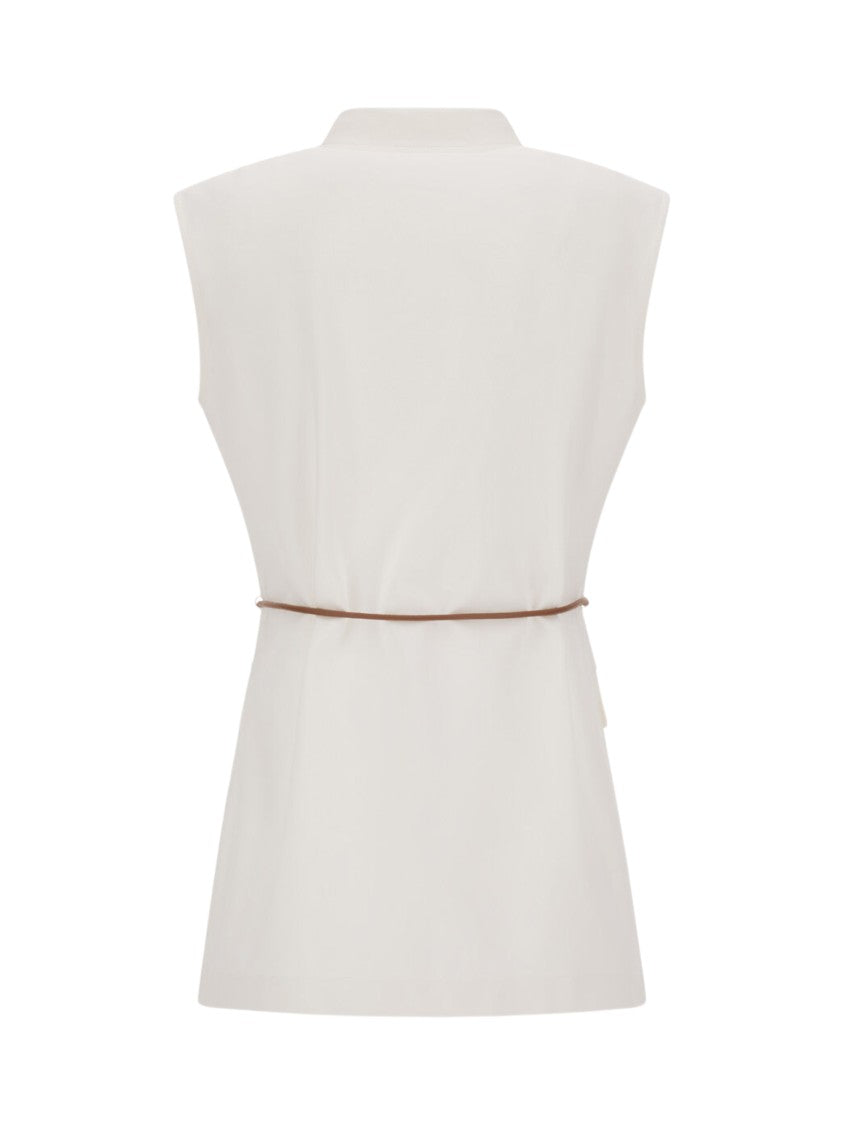 Herno White Dense Rome Jersey Vest