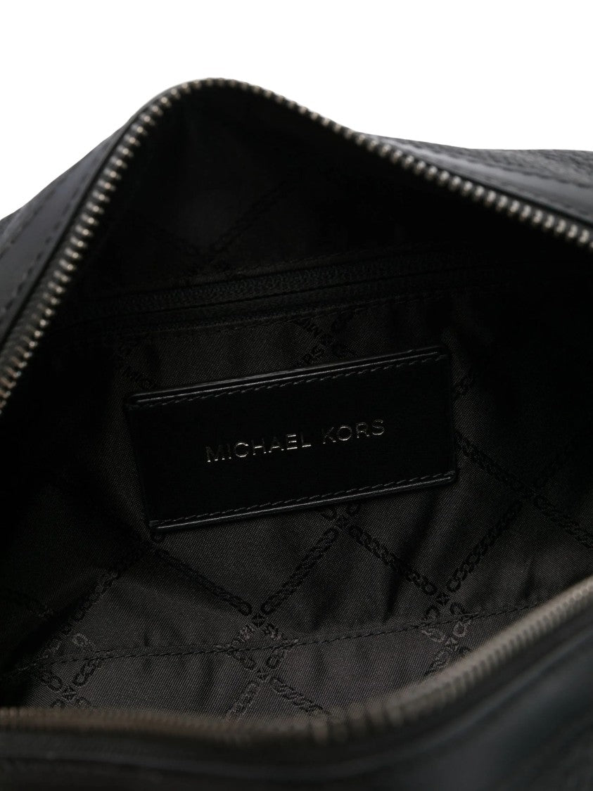 Michael Kors Hudson Pebbled Leather Zipped Travel Pouch
