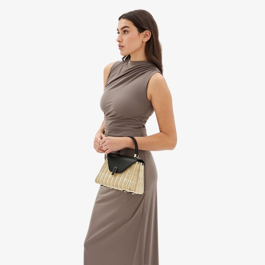 Valextra Iside Small Wicker Bag