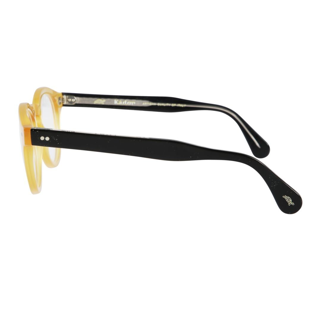 Kador Tony Round Frame Two-Tone Eyeglasses With Vintage Inspiration