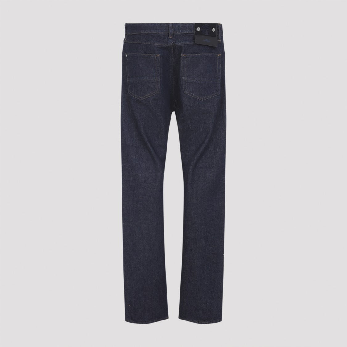 Stone Island Straight Blue Denim Jeans With Classic 5-Pocket Design