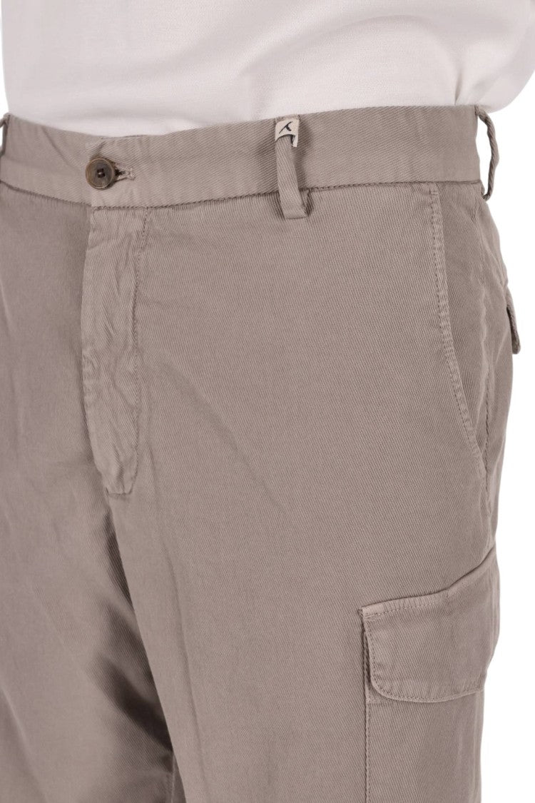 Myths Diagonal Cotton Denim Shorts