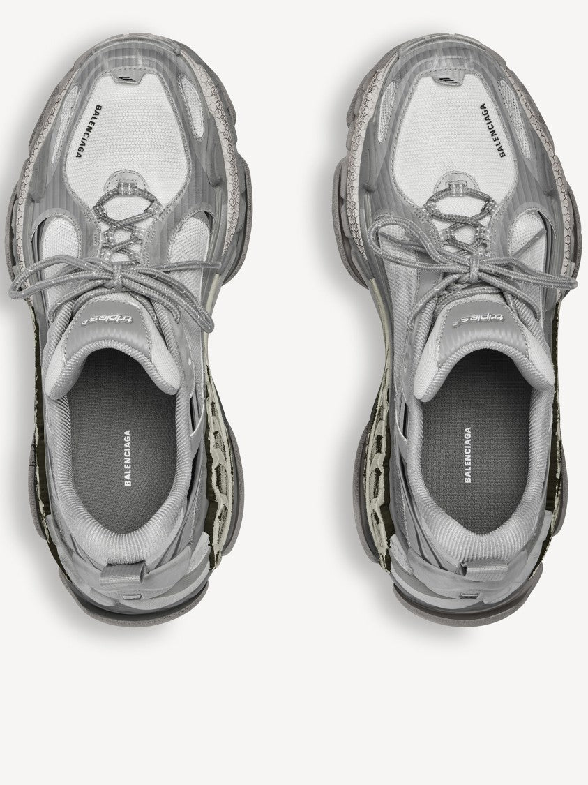 Balenciaga Grey Triple S Chunky Layered Sneakers