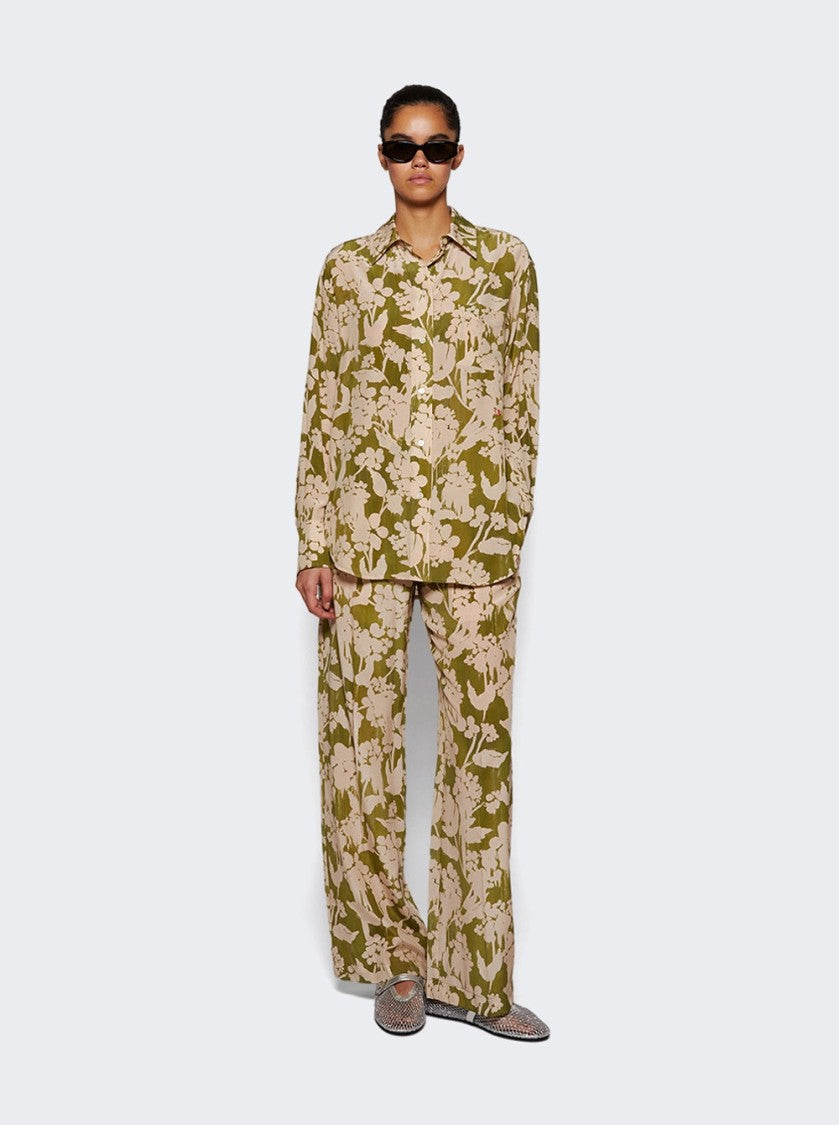 Victoria Beckham Pyjama Trouser Parakeet And Blush