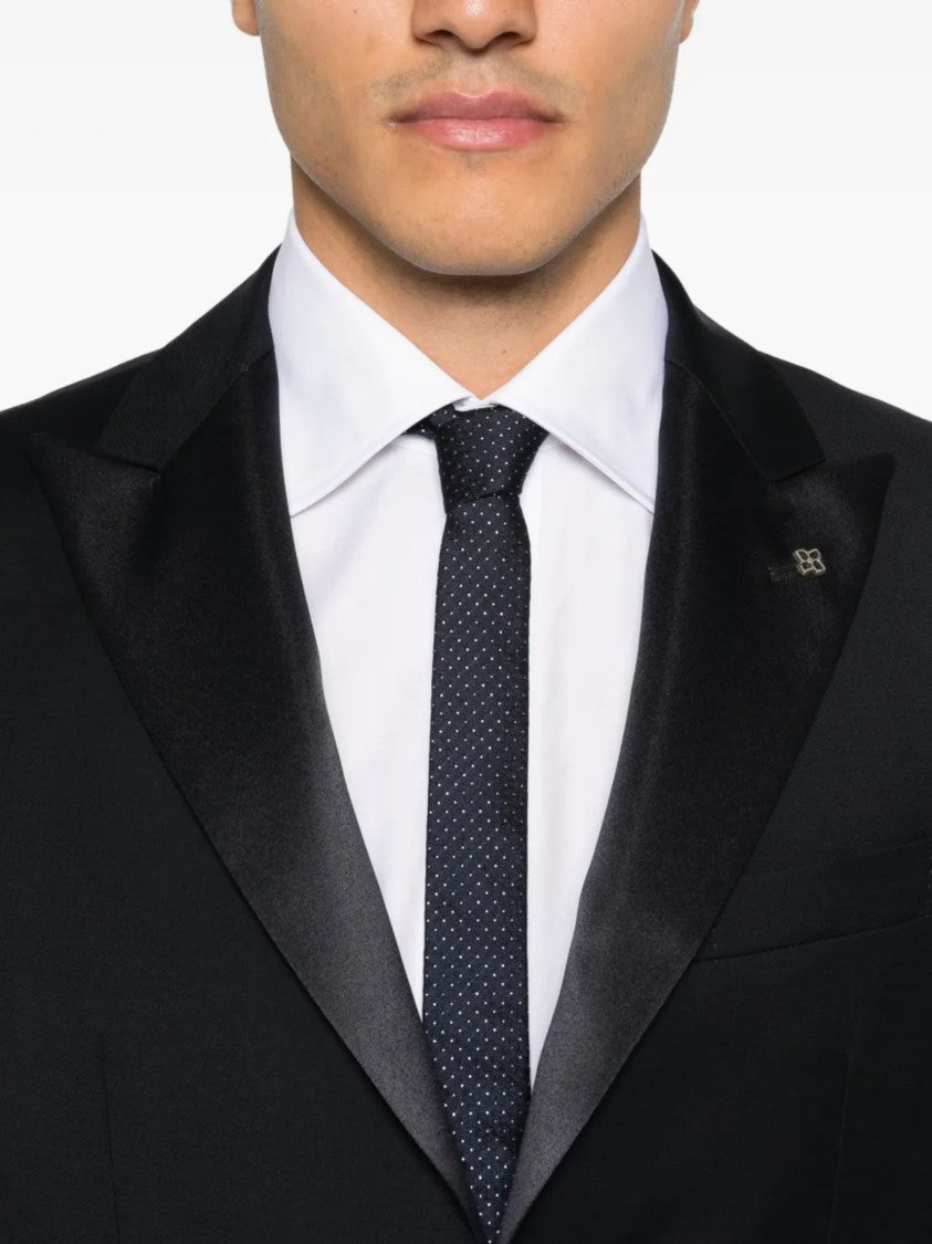 Tagliatore Black Bruce Satin Suit