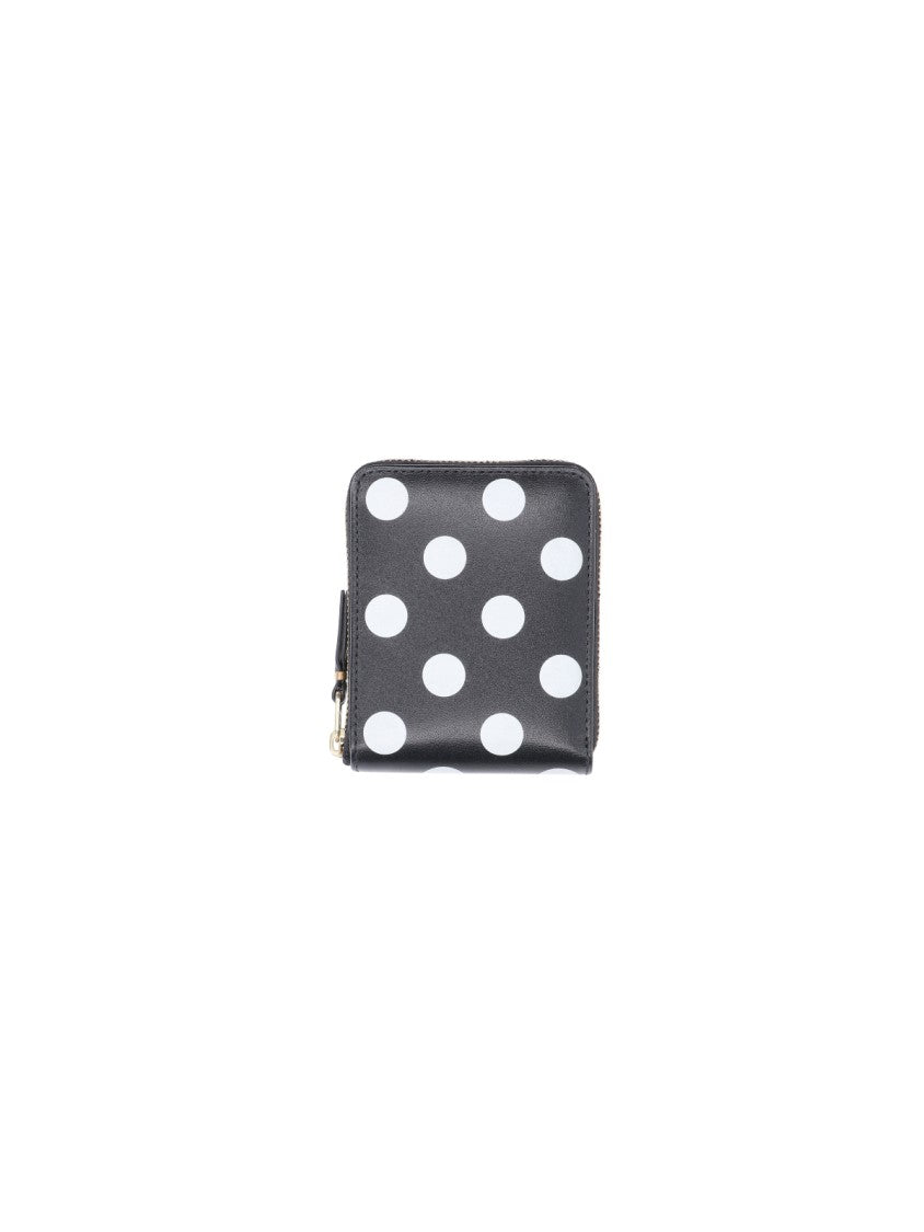 Comme Des Garçons Polka Dot Zip-Around Compact Wallet