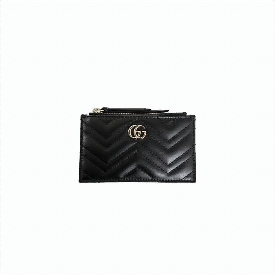 Gucci Rectangular Leather Keyring Pouch
