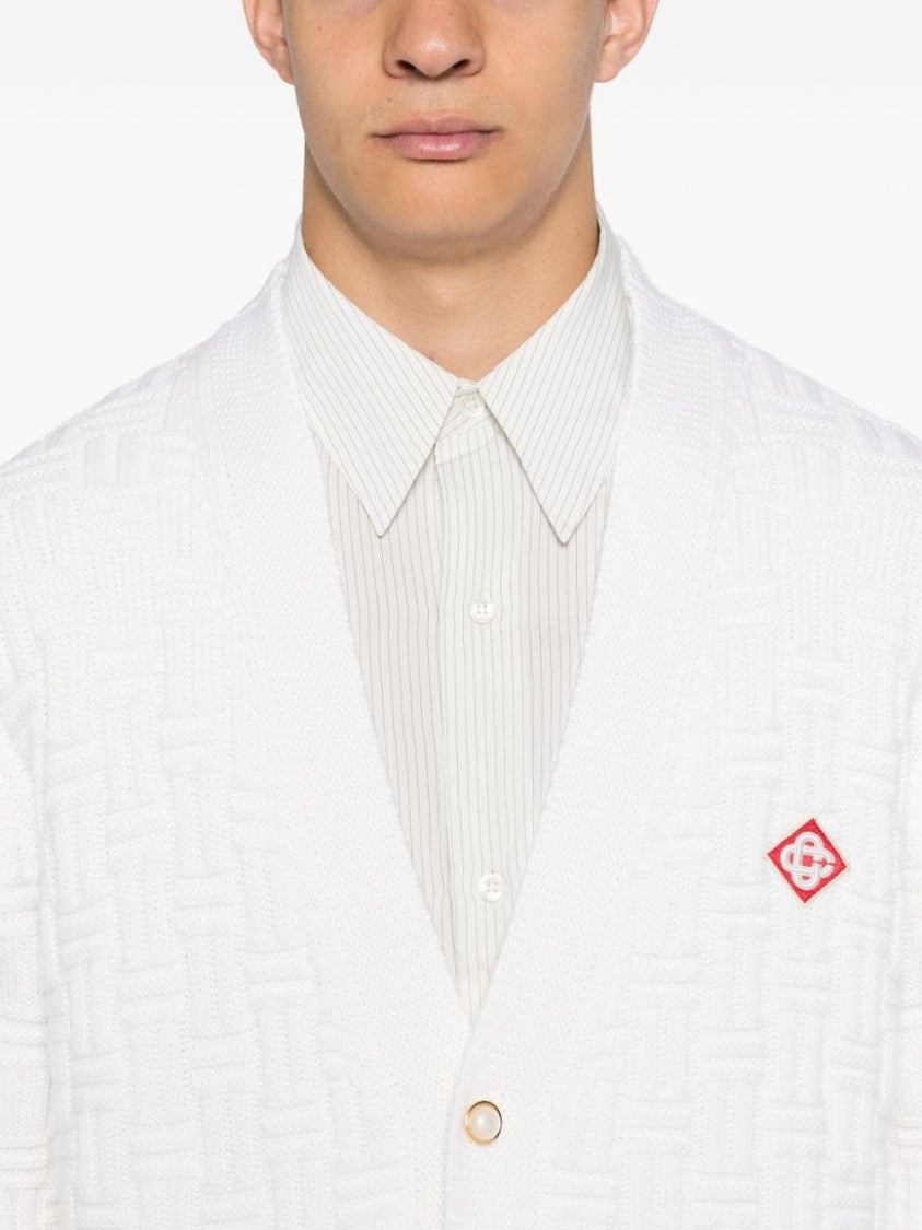 Casablanca Column Stitch Cardigan