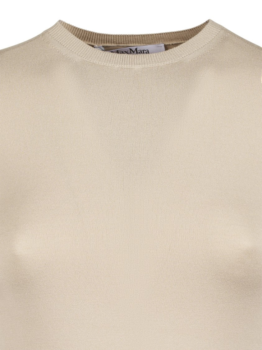 Max Mara Fitted Short-Sleeve Top