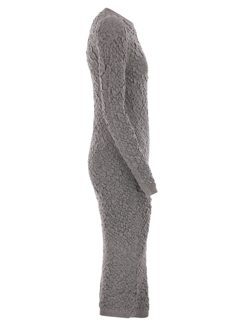 Fabiana Filippi Slim Dress With Embossed Finish