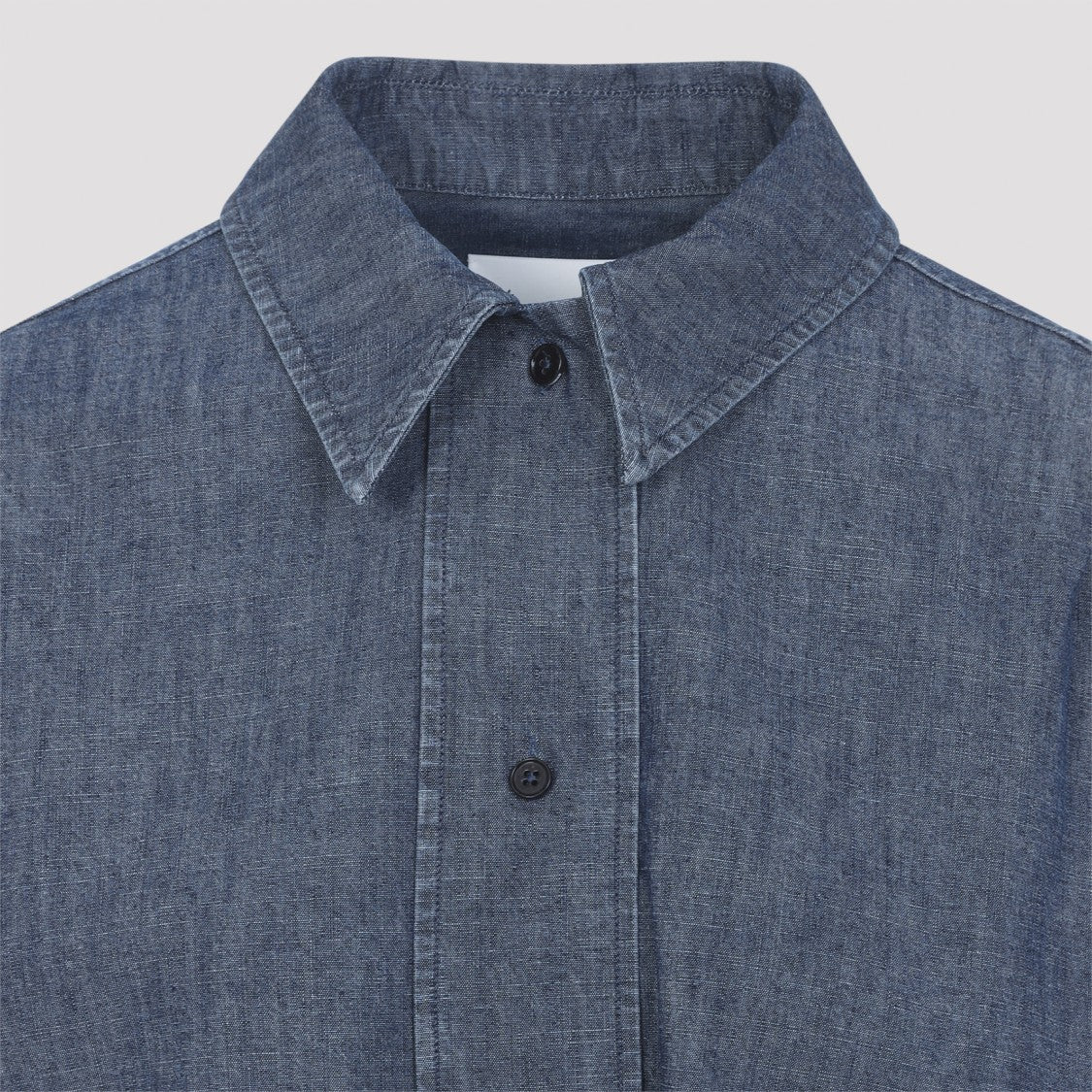 Jil Sander Boxy Blue Cotton Shirt
