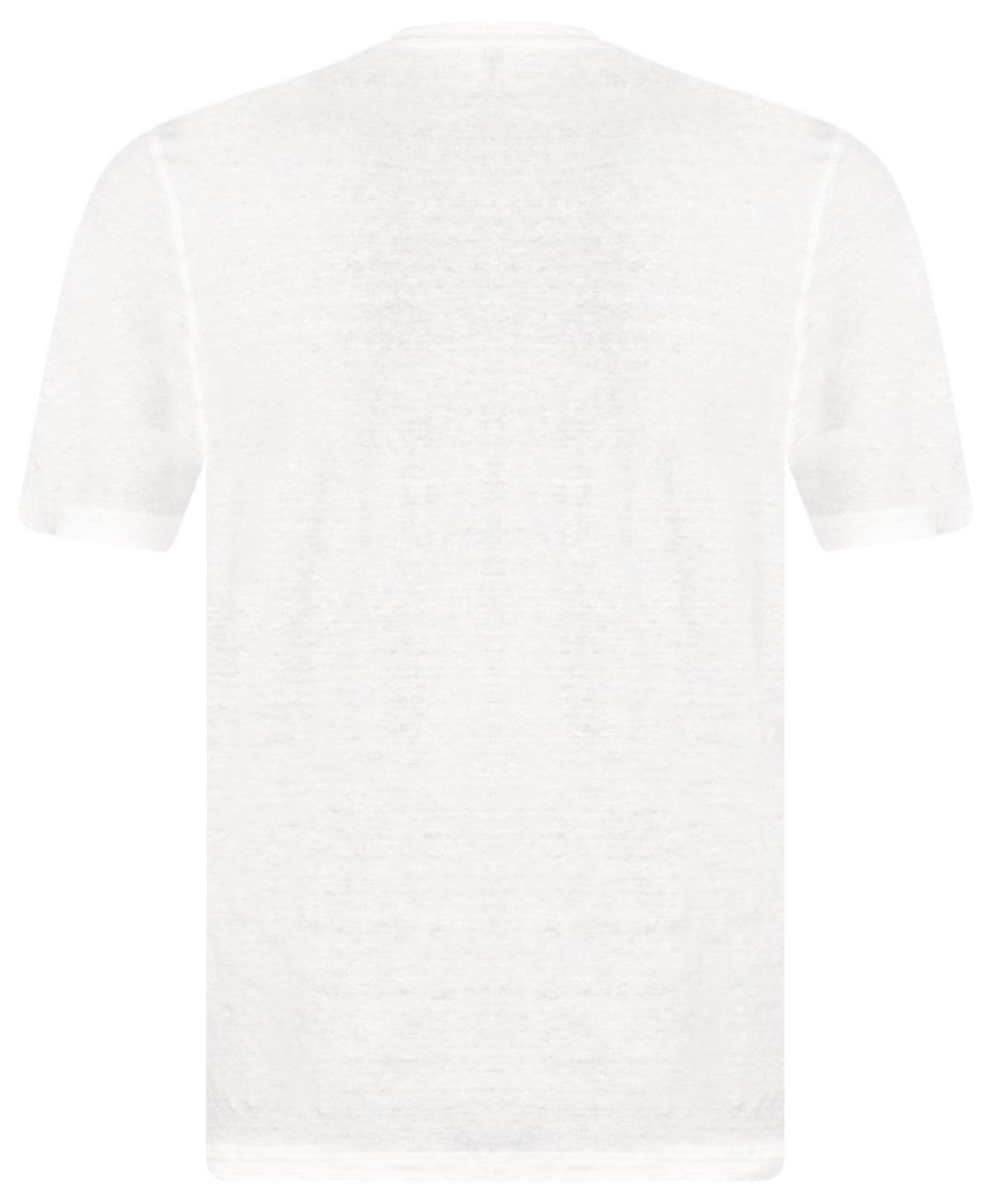 Gran Sasso Linen Crewneck Short Sleeve T Shirt