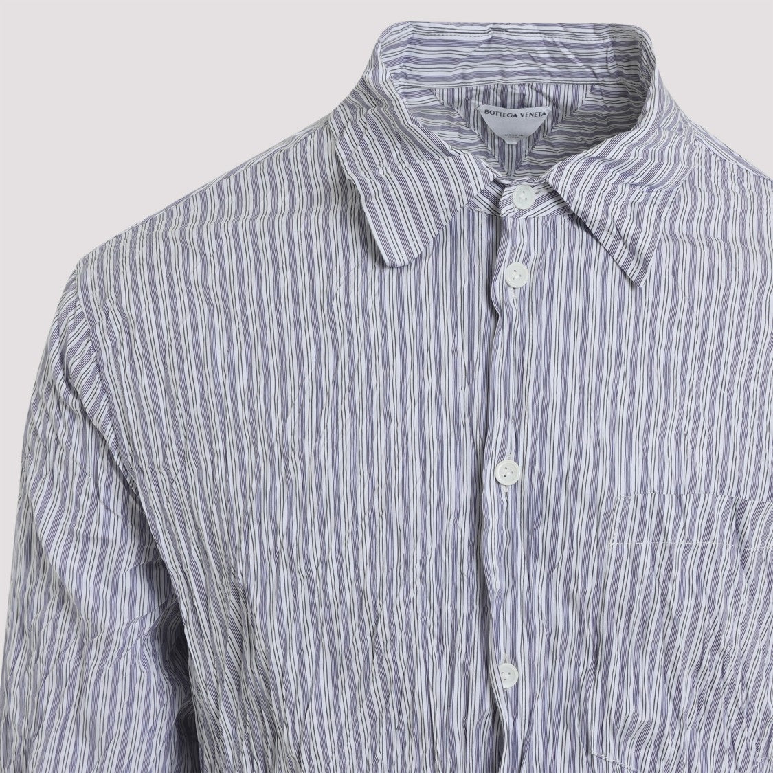 Bottega Veneta Classic Button-Down Shirt With Subtle Striped Pattern