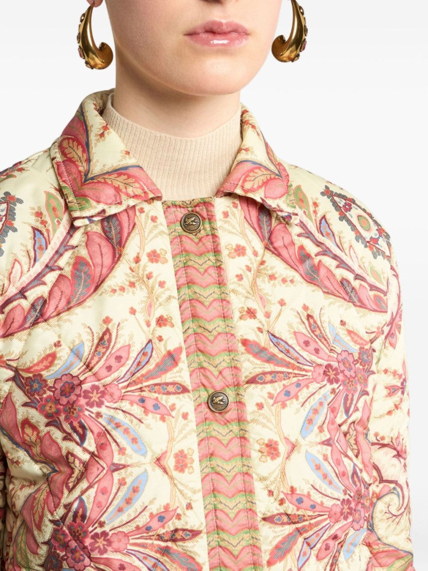 Etro Quilted Floral Pattern Jacket