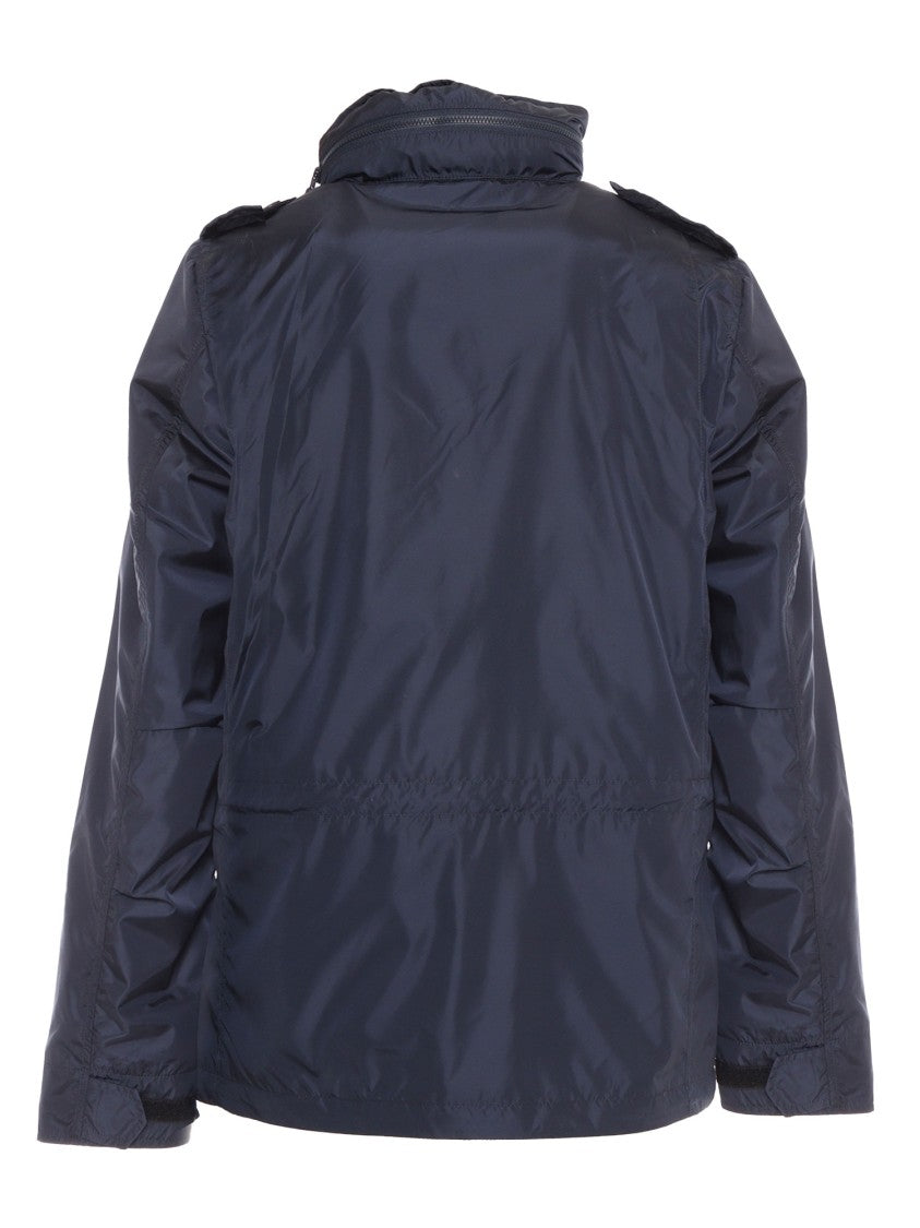 Aspesi Utilitarian Vento Jacket With High Collar