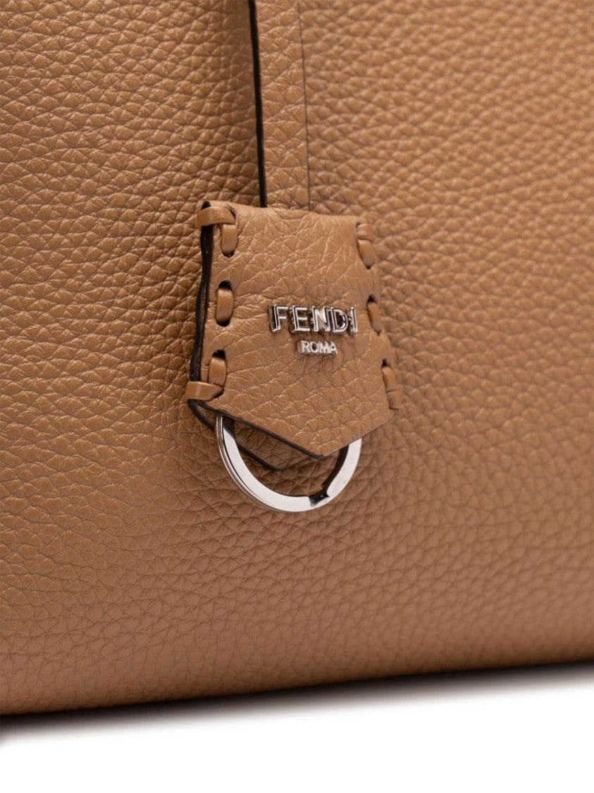Fendi Medium Brown Calf Leather Shoulder Bag