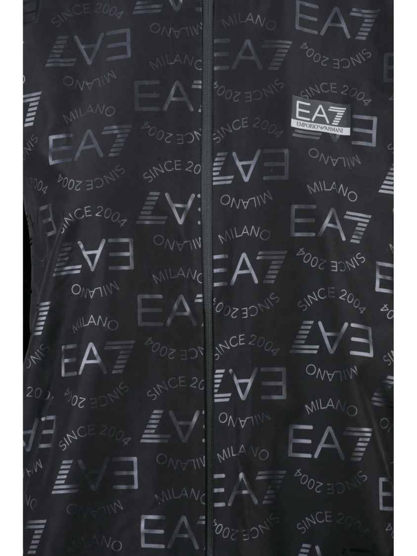 Ea7 Emporio Armani Black Polyester Women's Jacket