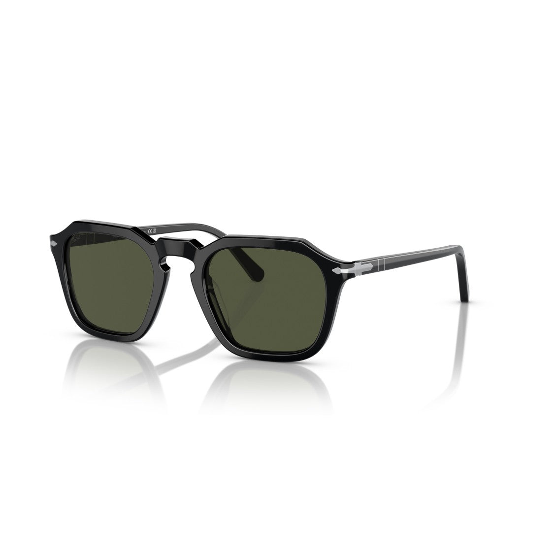 Persol 0Po3292s Bold Geometric Acetate Sunglasses With Keyhole Bridge