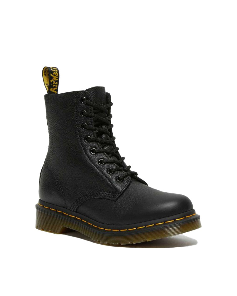 Dr. Martens Pascal Black Pebbled Leather Boots