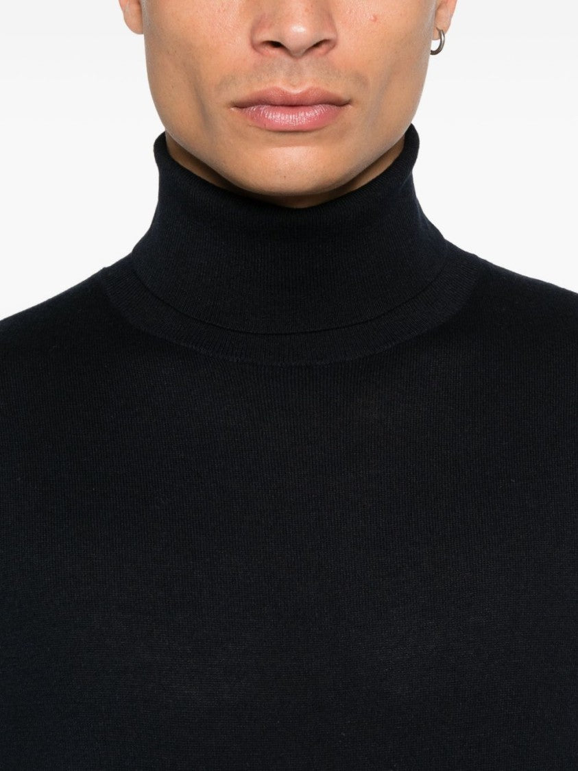 Kangra Long-Sleeve Turtleneck Sweater In Silk-Cashmere Blend