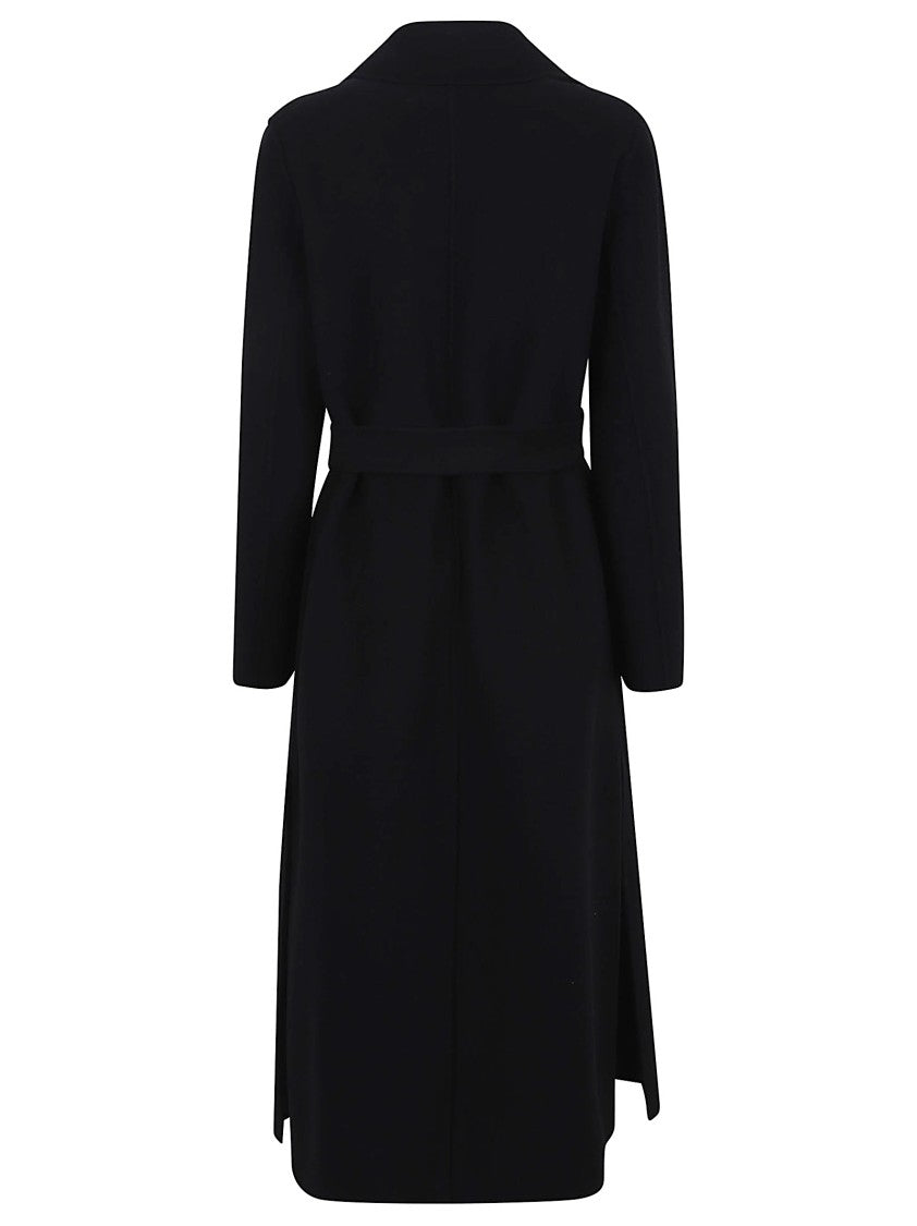Max Mara Belted Midi-Length Pure Virgin Wool Coat