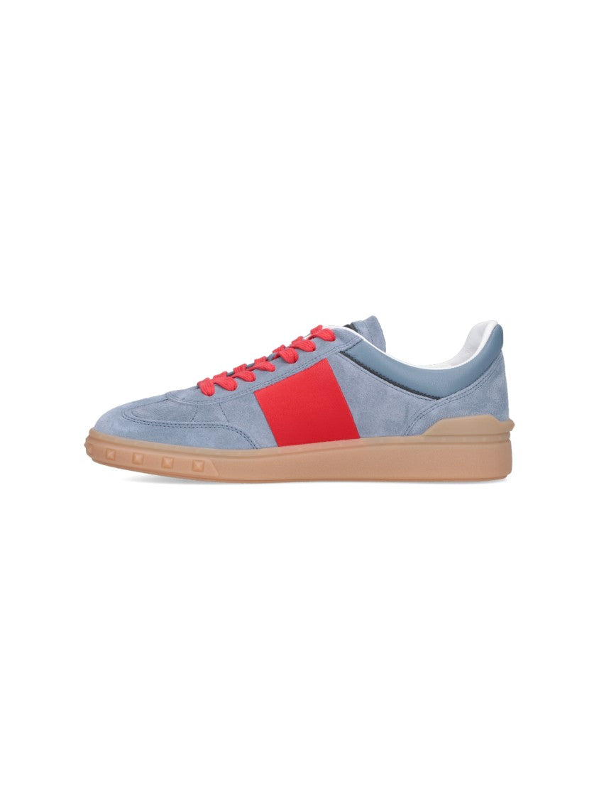 Valentino Garavani Blue Upvillage Suede Casual Sneakers