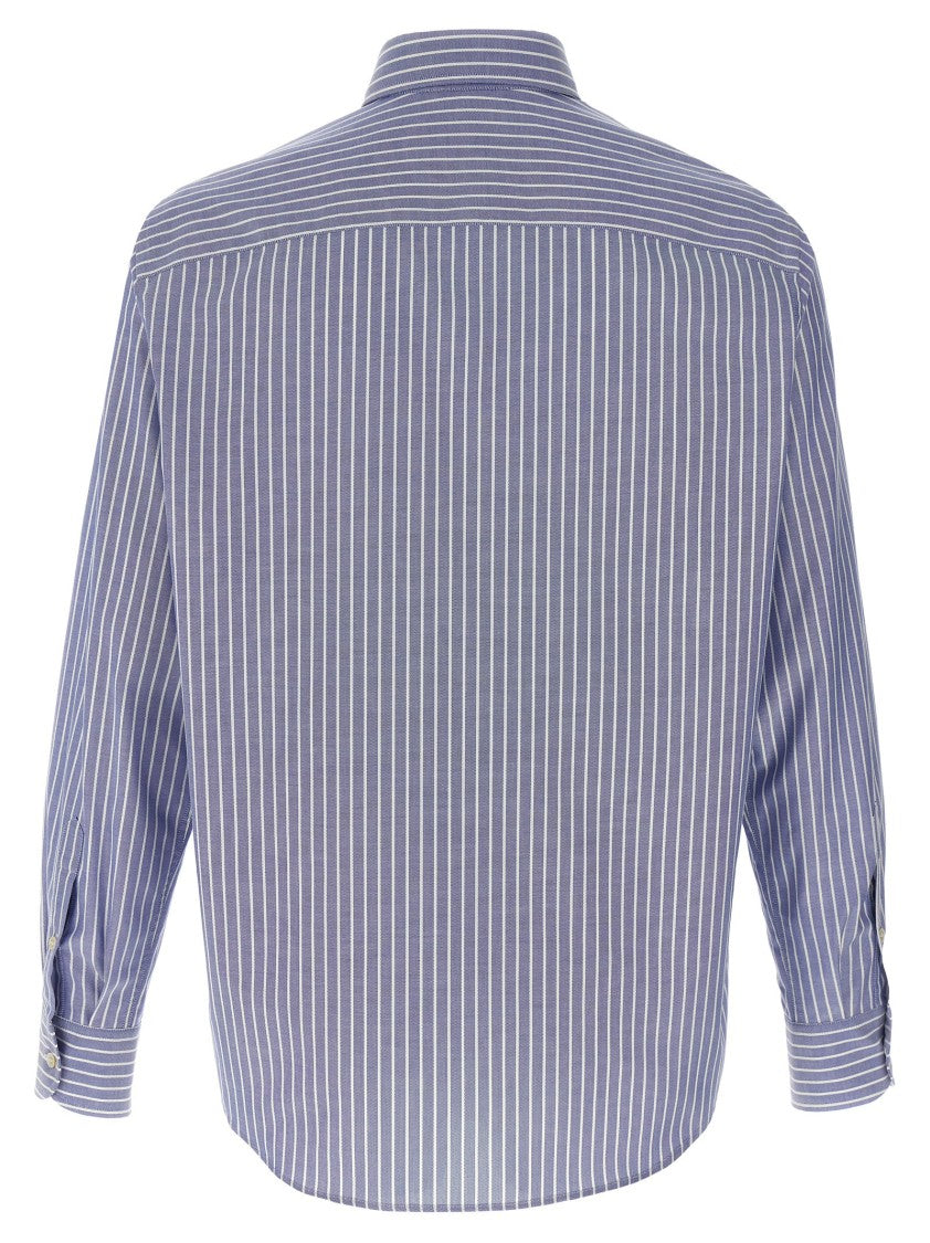 Valentino Garavani Oxford Striped Shirt With Button-Down Collar