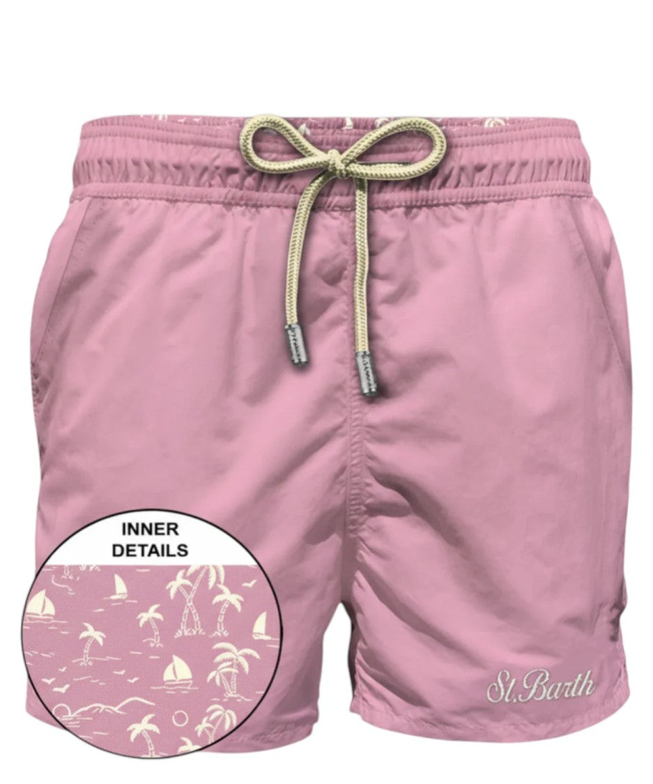 Mc2 Saint Barth Pink Patmos Swim Shorts