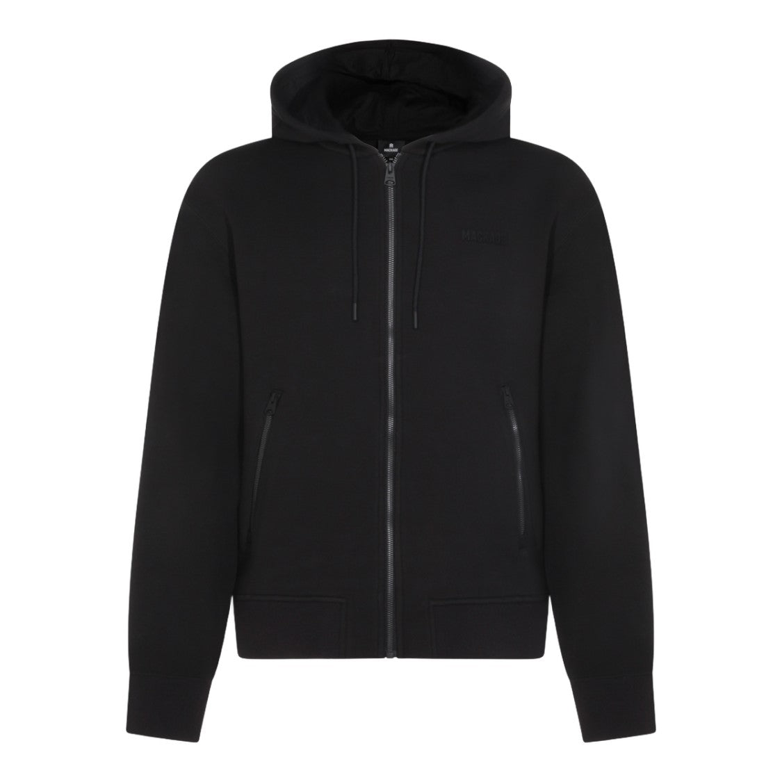Mackage Classic Black Knit Hooded Sweatshirt