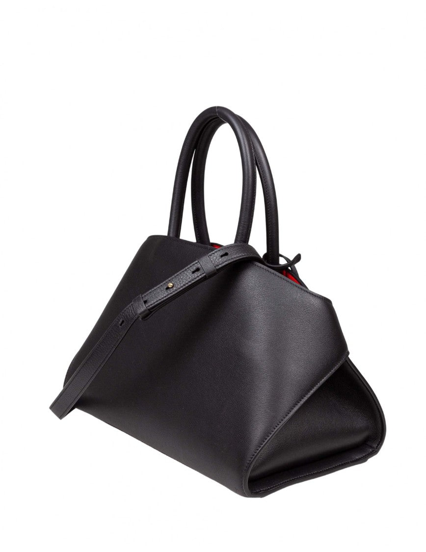 Salvatore Ferragamo Hug Th M Handbag In Black Leather