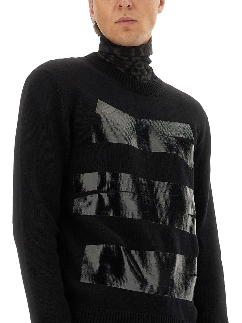 Mm6 By Maison Margiela Relaxed Fit Sweater With Tape Detail